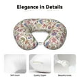 thumbnail image 4 of Gaeub Paisley Flowers Print Memory Foam Travel Pillow,U-Shaped Neck Pillow,Head Neck Support Airplane Pillow,Flight Pillow for Traveling,Car,Home,Office,Washable Cover, 4 of 8