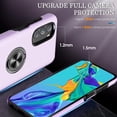 thumbnail image 3 of Moto G Stylus 5G 2022 Case: Military-Grade Shockproof, Magnetic Ring Holder, Kickstand, HD Screen Protector - Purple, 3 of 8