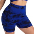 thumbnail image 2 of Bxsruta Seamless High Waisted Biker Shorts for Women, Nylon Spandex Workout Shorts for Gym Yoga Running, 2 of 5