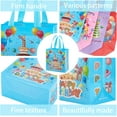 thumbnail image 6 of 8Pcs Non-Woven Reusable Tote Bags 4 Styles Happy Birthday Gift Bags Bulk Reusable Folding Tote Bags with Handles for Candy Goodie Bags Party Favors 21×23cm, 6 of 9