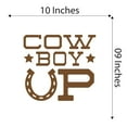 thumbnail image 4 of Cow Boy Up Boots Chaps Cowboy Hat Watercolr Western Artwork vCowgirl Chaps Rodeo Horse Pony Bull Steer Stallion Roper Holiday Gift Decorating Ideas Bedroom Wall Decal Sticker - Size: 10 In X 9 In, 4 of 5