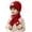 Red, variant on Quealent Little Kids Girls Boys Winter Knitted Hat and Scarf Set Pom Pom Beanie for Toddler Baby (Beige, 2-6 Years)