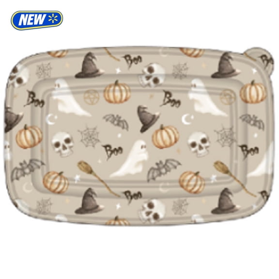 Cook with Color 12-Piece Printed Food Storage Containers with lids, Spooky Design