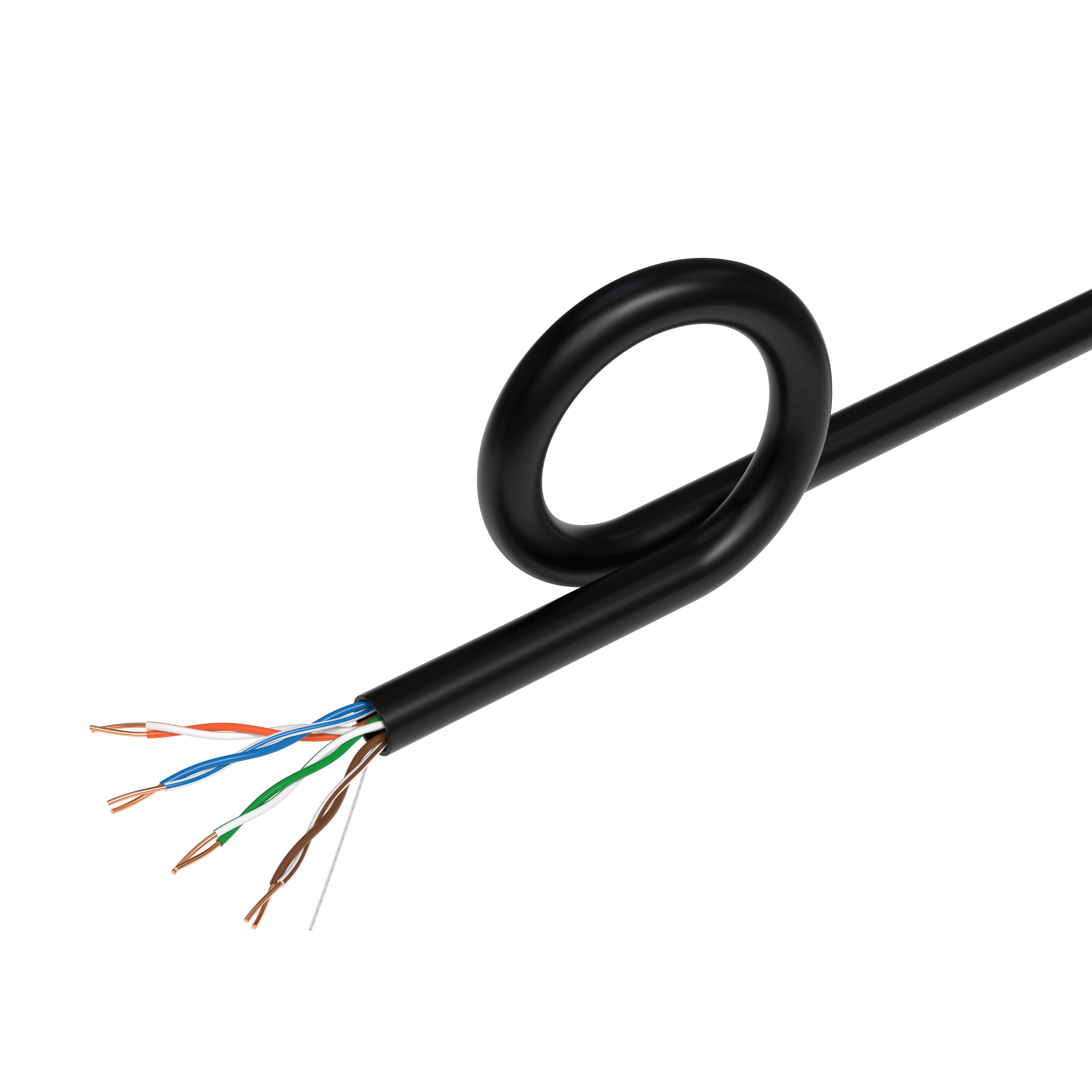 1000ft Cat5e Solid 24AWG Ethernet Network Cable – UTP Unshielded Bulk LAN Copper Clad Aluminum Wire Pull Box for Internet, Router, Switch, PC, Black