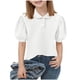 thumbnail image 2 of Odeerbi Camisas de Golf Para Niñas Peter Pan Collar Puff Camisas de Tenis de Manga Corta Uniforme Escolar, 2 of 6