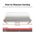 thumbnail image 4 of ALEKO Auvent Rétractable pour Camping-Car 10X8 ft Patio Camping Vinyle Imperméable Gris, 4 of 12