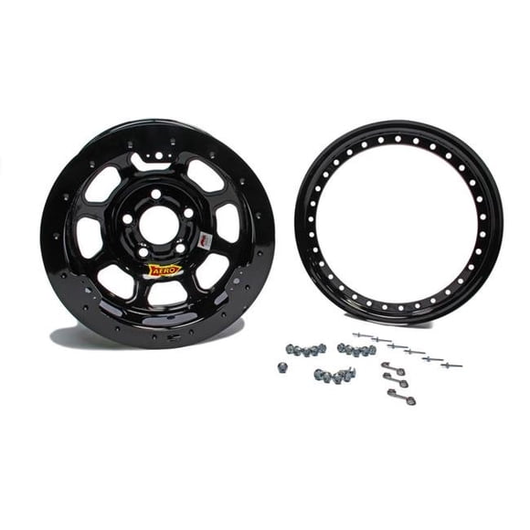 Wide 5 Beadlock, Black - 15 x 10 x 3 in.