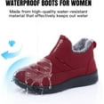 thumbnail image 3 of Winter Boots For Women Snow: Non Slip Winter Boot Ankle Outdoor Comfortable Resistant Flat Booties, 3 of 8
