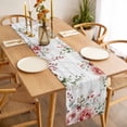 thumbnail image 3 of Pink Valentine's Day Table Runner 108 Inches Long Farmhouse Dress Scarves, Roses Spring Floral Wooden Farmhouse Dining Tablerunner for Coffee Table/Kitchen Island/Party Décor, 13" x 108", 3 of 8
