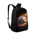thumbnail image 6 of Uorisanigo Baseball Design Kids Children School Backpack Breathable School Bag Backpack for Girls Boys Primary Elementary Multifunctional Storage Daypack(17 inch), 6 of 6