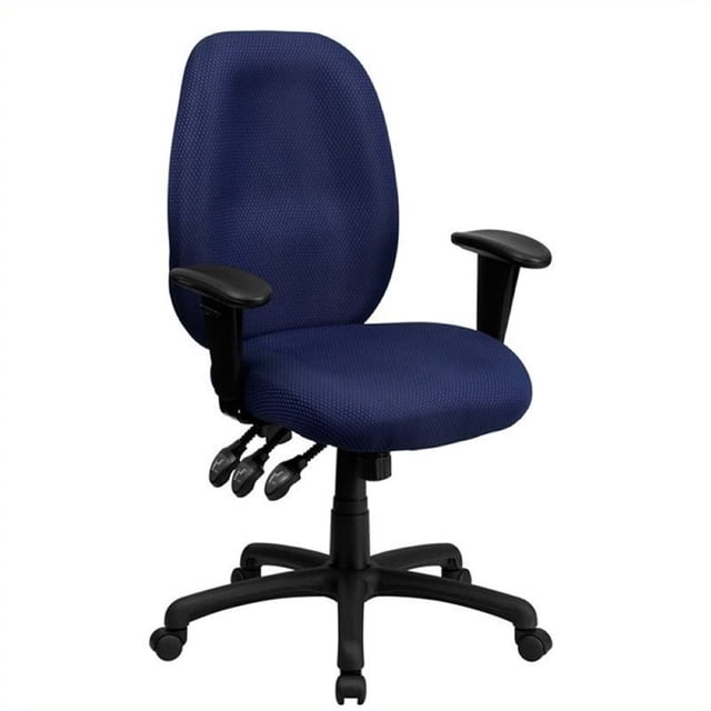 Scranton & Co High Back Multi-Functional Office Chair in Navy