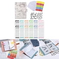 thumbnail image 4 of Bolsillos de carpeta para cuaderno A6 con pegatinas de letras con etiquetas adhesivas con Gris Cola Presupuesto de la carpeta, 4 of 7