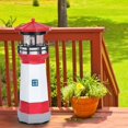 thumbnail image 4 of Solar Power Light, Solar Light Tower, Auto Rotating Manual Switch Yard Lawns Wedding Scenes For Gardens Roads Trails Outdoor Camping Parties Red And White, 4 of 8