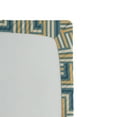 thumbnail image 3 of Ambesonne Geometric Fitted Sheet, Retro Maze Rectangles Art, Twin Size, Champagne and Mustard, 3 of 5