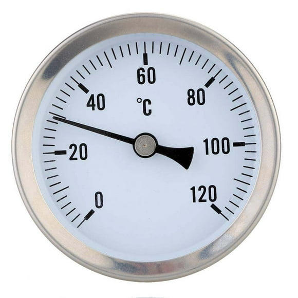 Dalazy Heating Hot Water Pipe 120º Stainless Steel Thermometer High-precision Waterproof 63mm Dial Temp Gauge Easy Installation