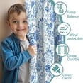 thumbnail image 3 of Blackout Kids Curtains,Pioneer Flower Floral Print Pattern Childrens Insulated Curtains Set Of 2,Bedroom Essentials,Toddler Room Decor 52"x84", 3 of 5