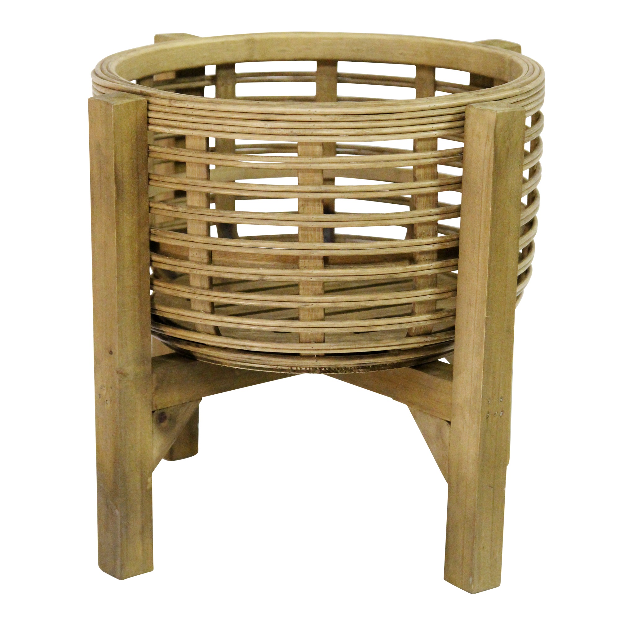 Stratton Home Decor Rattan Plant Stand