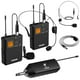 thumbnail image 1 of Sistema de micrófono inalámbrico TONOR UHF con auriculares duales/Lavalier, 1 of 9
