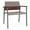 Cocoa Walnut, variant on Avon Reception Waiting Oversize Chair HPL Seat Back / Charcoal Steel / Mahogany