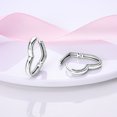 thumbnail image 4 of NARMO Original Heart Garden Waves 925 Sterling Silver Hoop Earrings AAA CZ for Women Jewelry Gift, 4 of 6