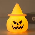 thumbnail image 4 of ChicYu Halloween Pumpkin Electronic Candle Lamp Decoration Prop Ornament Light-Up Toy Pumpkin Lantern Party Decor for Halloween Party or Home Display​, 4 of 5