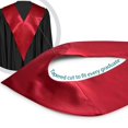 thumbnail image 6 of Endea Graduation Red Graduation V-Stole, 6 of 10