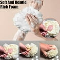thumbnail image 3 of 2 in 1 Loofah, Washcloth Loofah Combo, 2 in 1 loofah Sponge Washcloth with Drawstring, Exfoliation Mesh Shower Puff Ball for Body Wash Cleansing and Smooth Skin, That Holds Bar Soap (D), 3 of 6