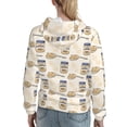 thumbnail image 7 of Honeii Peanuts Pattern Womens Oversized Hoodies Long Sleeve Sweatshirts Pullover Fall Outfits with Pocket-, 7 of 7