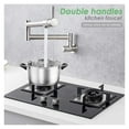 thumbnail image 3 of Foldable Brass Wall Mounted Kitchen Faucet Pot Filler Faucet Swivel Folding Retractable Rotary Stretch Basin Faucet Sink Tap, 3 of 6