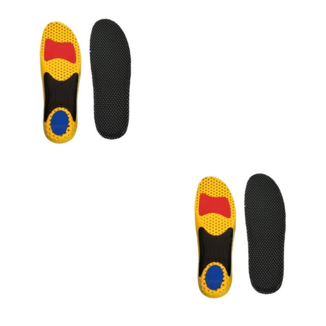 Justharion Shock Absorbing Insoles Step With Confidence And Comfort Breathable yellow L 2Set