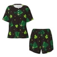 thumbnail image 4 of Picia St. Patrick's Day8 Pajamas Sets for Women Soft Short-Sleeved Pjs with Lounge Shorts Two Piece Sleepwear-4X-Large, 4 of 9