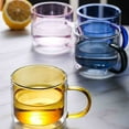 thumbnail image 3 of Tasses à Café en Verre à Double Paroi Colorées 250 Ml/8,5 Oz Tasses à Thé Transparentes avec Poignée, 3 of 14