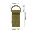thumbnail image 2 of Uxcell Belt Keeper Key Chain, 2 pack D Type Nylon Webbing Strap Key Chain Hook, Khaki, 2 of 6