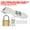 Silver/Gold, variant on Uxcell Door Lock Hasp Latch, Stainless Steel Safety Hasp Lock Clasp Hinge Packlock with Screw/Key Silver/Gold 4.25"