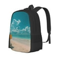 thumbnail image 1 of Disketp Shopping Cart On Tropical Beach Mochila Minimalista de Gran Capacidad, Mochila de Viaje para Escuela, Trabajo o Uso Diario, 1 of 6