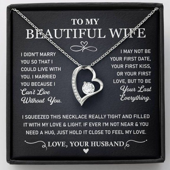 Jewelry To My Wife - I Love You Forever Necklace From Husband | Heartfelt Gifts