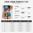 thumbnail image 5 of Susaid Starry Sunflower Dreamscape Print Intensify Workout Shorts for Women Seamless Scrunch Short Gym Yoga Running Sport Active Exercise Fitness Shorts-Medium, 5 of 8