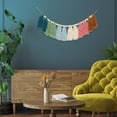 thumbnail image 6 of CIMAXIC 1Pack Tassel Pendant Blue Pink Cotton Thread Wall Mounted Pendant for Living Room, 6 of 7