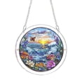 thumbnail image 2 of Acrylic Puzzle Suncatcher 8 Inch Stained Glass Decor Hanging Garden Decor Outdoor Window Suncatcher for Indoor Patio Home Spring Decoration 1 Pack, 2 of 7