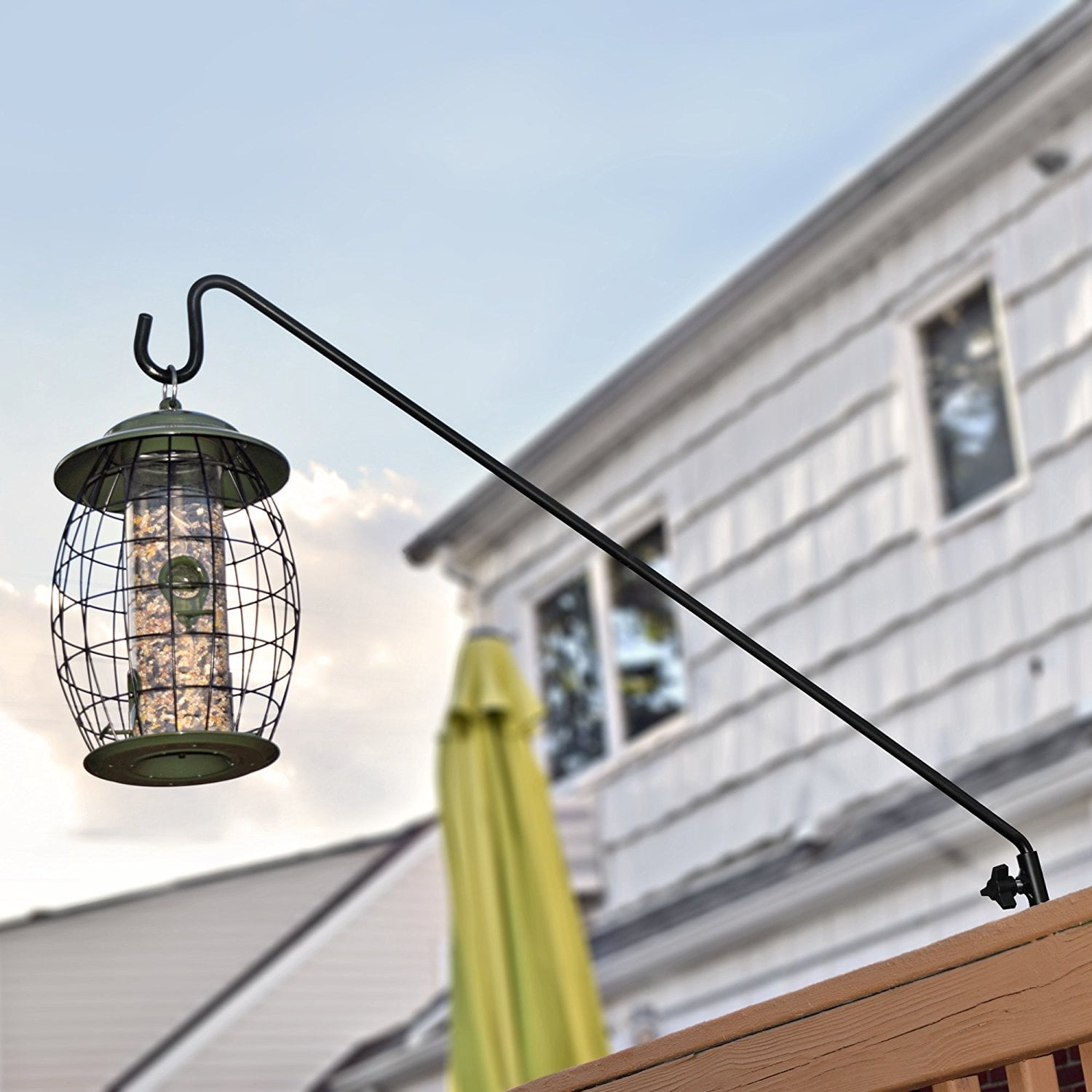 Graybunny Heavy Duty Extended Reach Deck Hook Black For Bird