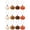 A #u28, variant on Uxgjfwu 12-Piece Velvet Pumpkin Ornaments, 6cm Soft Fabric Pumpkins in Assorted Colors, Fall Thanksgiving and Halloween Tree Hanging Decoration Indoor Outdoor