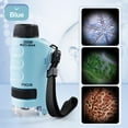 thumbnail image 1 of de juguete de microscopio de ciencia para ño aprendizaje interactivo educativo de -120x, con cordón de lámpara LED para ños CUTICAT microscopio de mano, 1 of 7