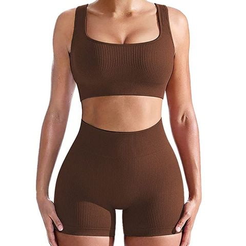 Conjunto de Entrenamiento para Mujer color Marrón M Beautygaze Beautygaze