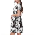 thumbnail image 2 of Easygdp Labrador Retriever Dog para Vestido Transpirable de Mujer, Vestido Suelto de Manga Corta con Pliegues y Bolsillos para el Verano, 2 of 6
