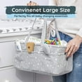 thumbnail image 3 of Baby Storage Nursery Organizer Basket Infant Diaper Bag with Handle Caddy Changing Nappy Kids Storage Carrier Without Bottle Bag, 3 of 10