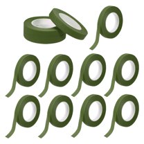 Uxcell Floral Tapes, Florist Crepe Flowers Bouquets Tape Adhesive Waterproof for Flower Arranging Grass Green