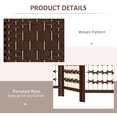 thumbnail image 5 of HOMCOM 3 Panel Room Divider, Folding Screen, 5.6', Brown, 5 of 9