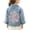 Blue-3, variant on Girls Embellished Denim Jacket - Blue Pearl Rhinestone Star Pattern Sparkly Jean Jacket for Kids 2-12 Years,Size 18 Months