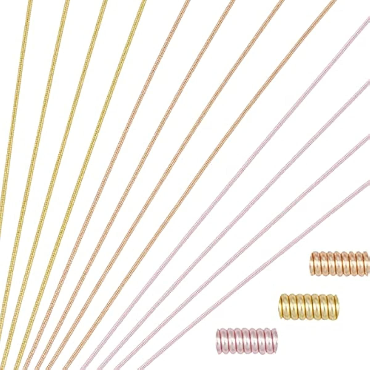 3 Colors French Bullion Wire 1.6mm French Fine Brass Wire Spiral French