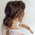 thumbnail image 3 of Unique Bargains 1 Pc Fashion Wavy Edge Hair Clips Hairdo Clip Light Brown, 3 of 5